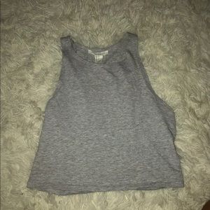 gray forever 21 crop top